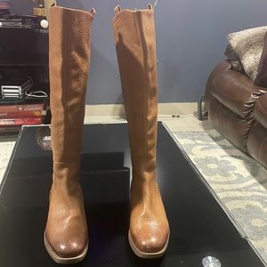 Leather Franco Sarto riding boots.